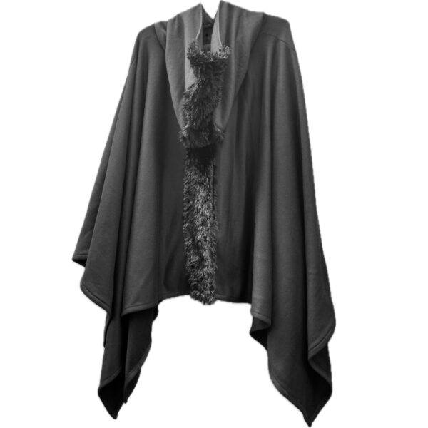 -TRUST MOHAWK PONCHO HOODIE - Image 2