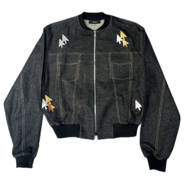 -TRUST CURSOR DENIM BOMBER JACKET