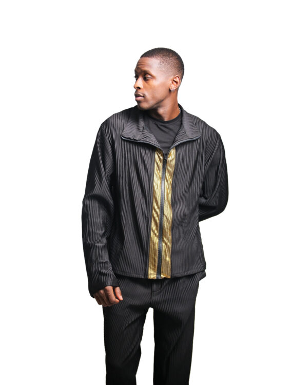 -TRUST PATHWAY PLEATED ZIPUP JACKET - Image 3